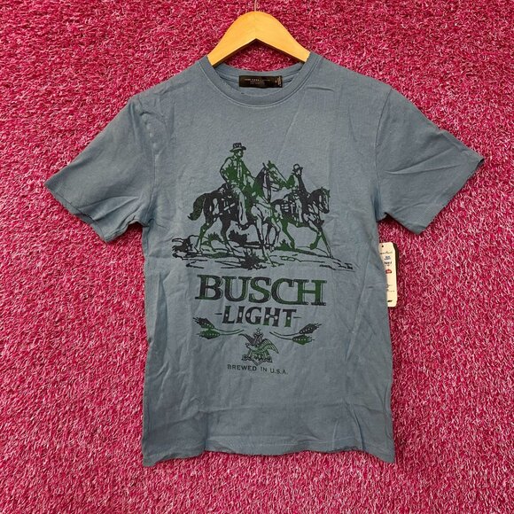 Junk Food Clothing Busch Light Vintage-Style T-Shirt XS - Picture 3 of 4